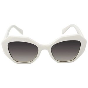 Prada White Cat-Eye Sunglasses Retro-Inspired Design